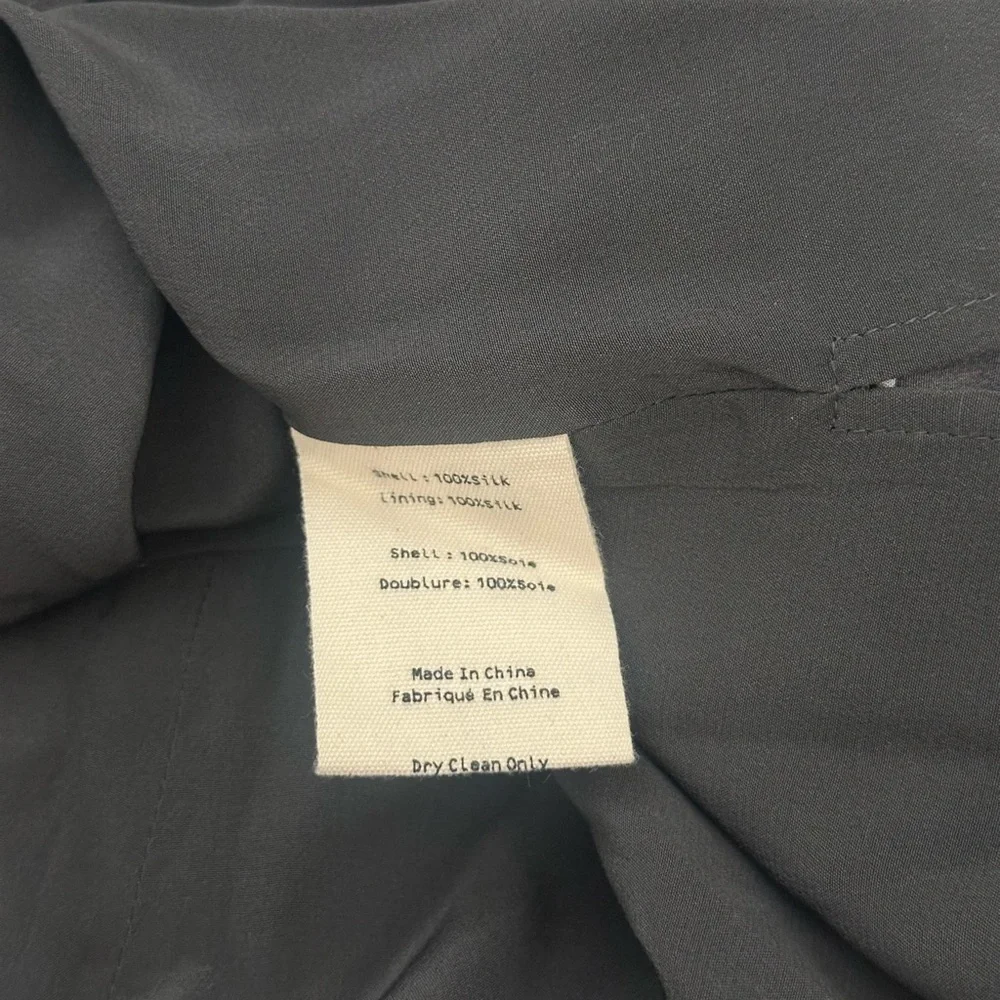L'AGENCE Black and Gray Camisole camo silk - Picture 5 of 5